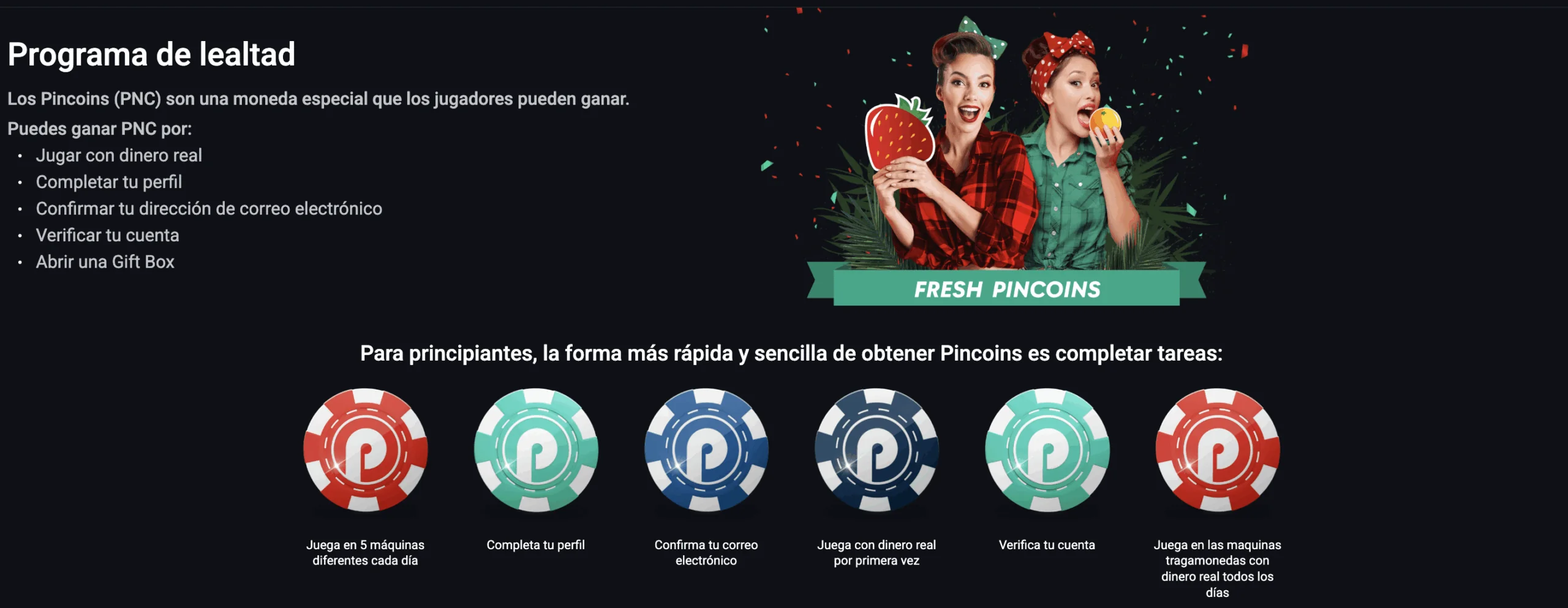 Programa de Lealtad en Pin Up